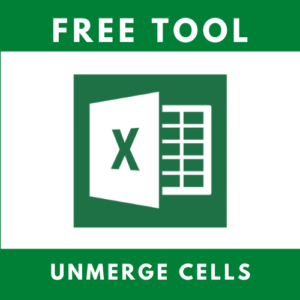 Unmerge Cells in Excel