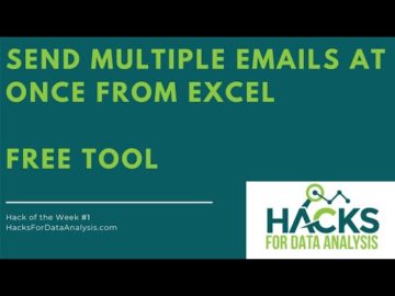 SEND MULTIPLE EMAILS AT ONCE FROM EXCEL